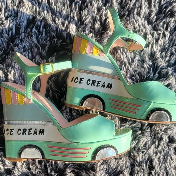 Kate Spade Dotty Ice Cream Truck Wedges - Picture 2 of 6